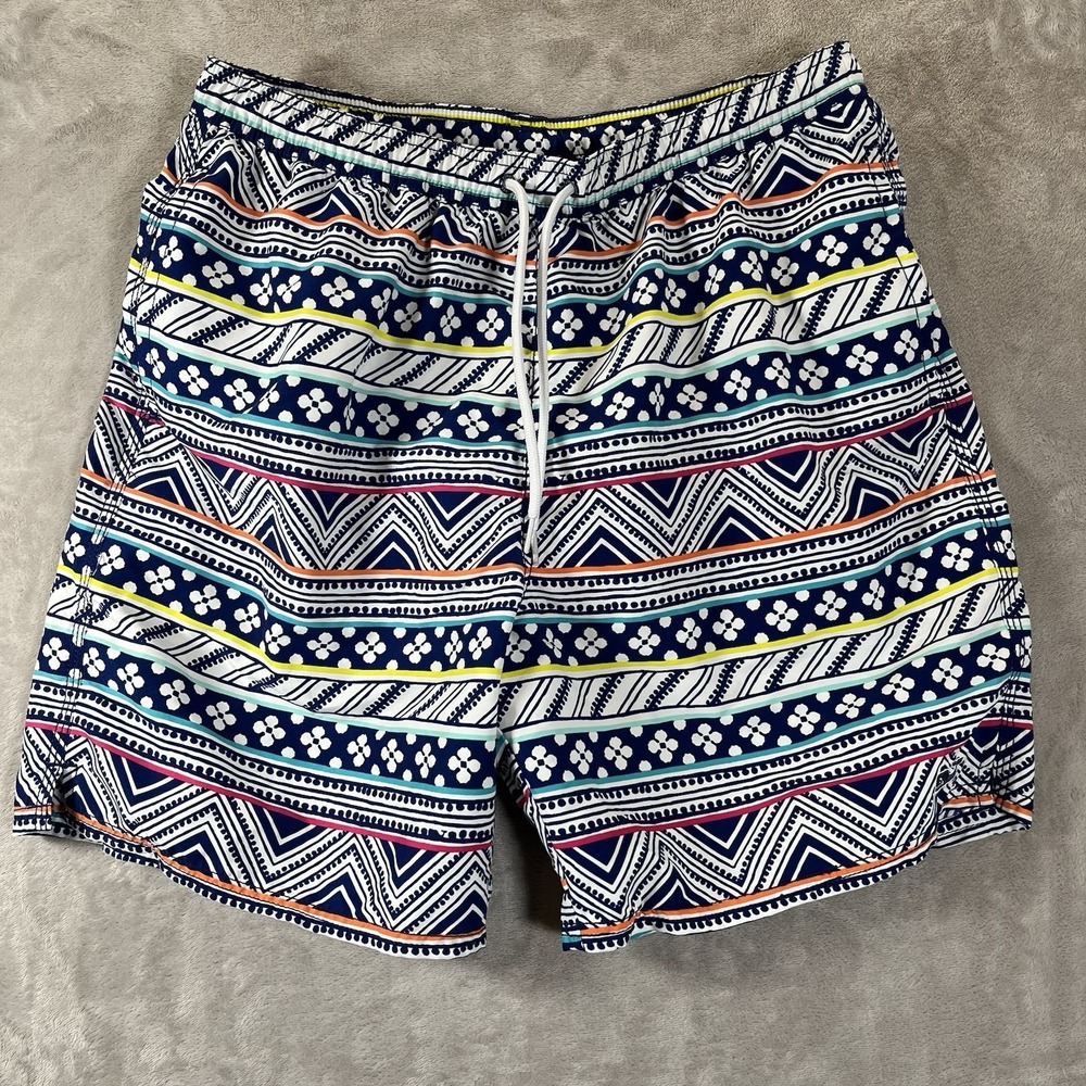 Men's Vineyard Vines Swim Trunks Shorts Size L Boho Colorful Lined Beach Pool